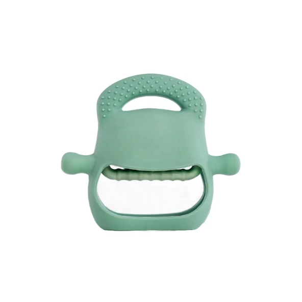 MDB Koyu Yeşil Bebek Silikon Diş Kaşıyıcı - Resim 4