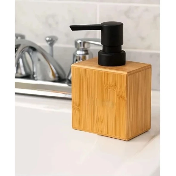 MDB Büyük Ahşap Sıvı Sabunluk ürün görseli 1