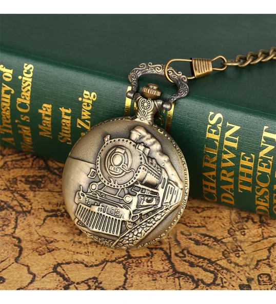 MDB Tren Temalı Köstekli Saat ürün görseli 1