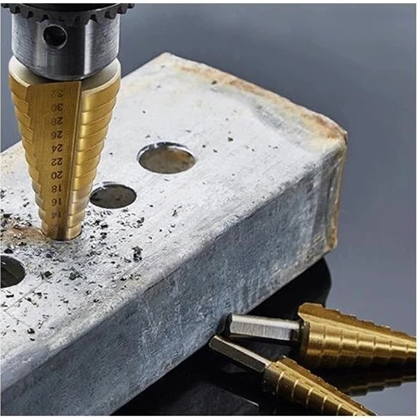 MDB 6 Parça Kademeli Matkap Ucu Seti - Resim 2