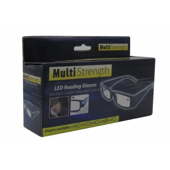 MDB Dinlendirici LED Işıklı Okuma Gözlüğü - Resim 4