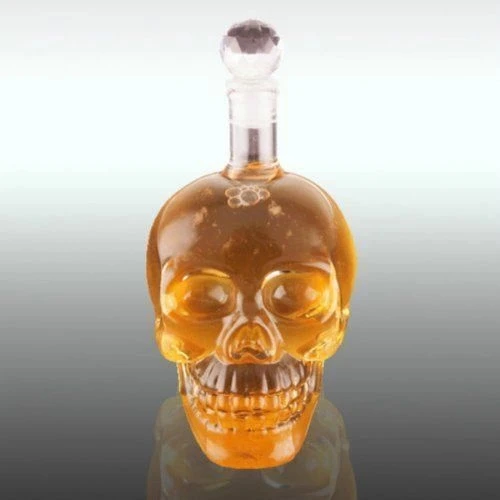 MDB Crystal Head Kuru Kafa Cam Şişe 350 Ml - Resim 5