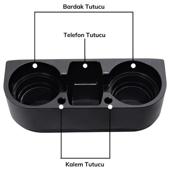 Oto Koltuk Yanı Bardak Tutucu Organizer - 4