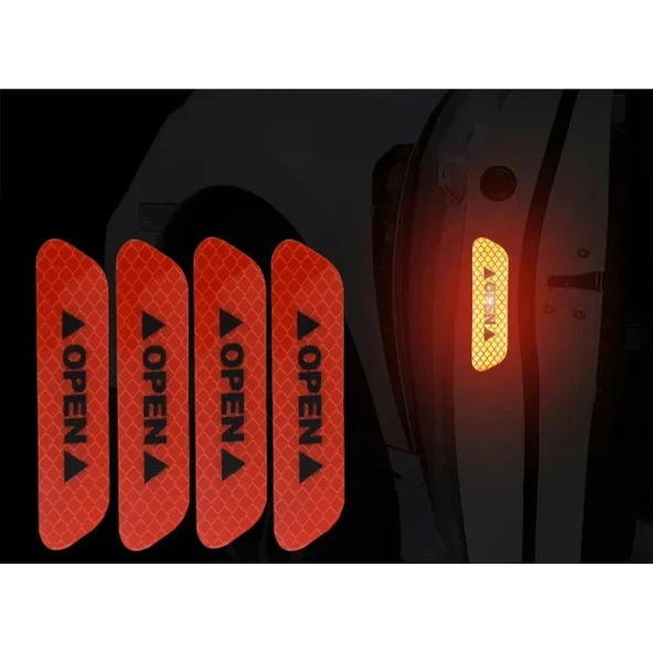 Reflektif Araç Kapı Stickerı - Resim 3
