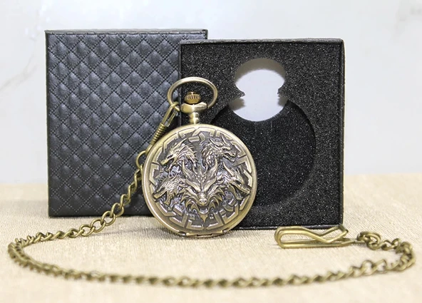 MDB Özel Kutulu Dragonlu Antik Köstekli Saat ürün görseli 1