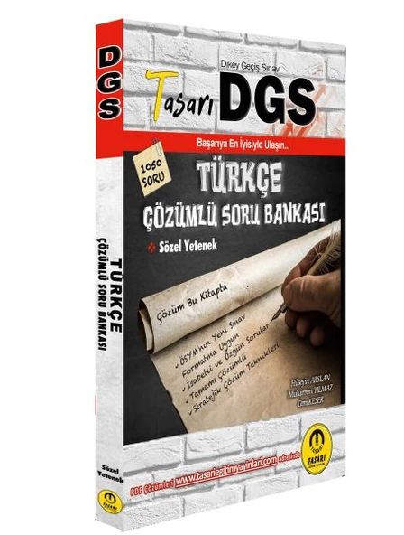 Tasarı DGS Türkçe Çözümlü Soru Bankası ürün görseli