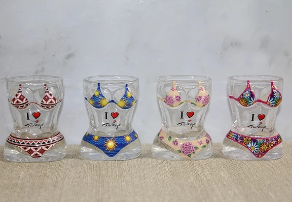 Vücut Tasarımı Cam Shot Bardak - 2