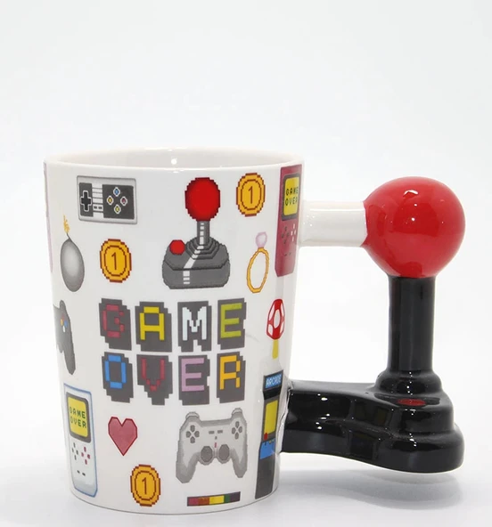 Porselen Game Over Kupa Bardak Model 4