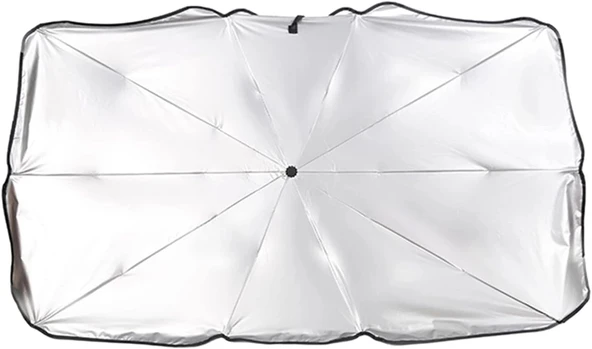 Araç İçi Ön Cam Şemsiye Güneşlik - Resim 3