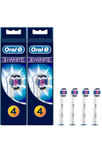 ORAL-B 3d White Siyah Diş Fırçası Yedek Başlığı 8 Adet ürün görseli
