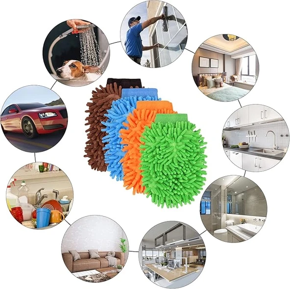 Mikrofiber Araç Yıkama Eldiveni - 3