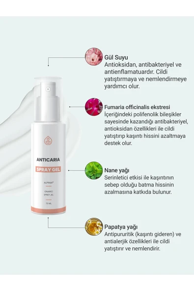 Anticaria Sinek Isırığı Ve Kızarıklık Gideren Onarıcı Sprey Jel 75ml - 6