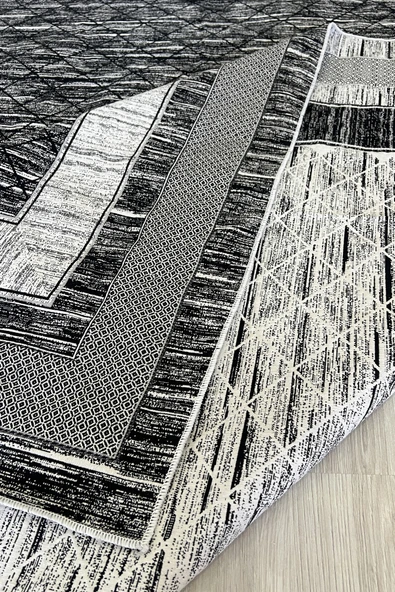 Kilim Savan Çift Taraflı Modern Yıkanabilir 1.Kalite 2x3 Metre Çizgili - 3