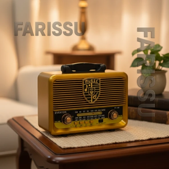 Everton RT-720 Güneş Enerjili (Solar) Nostaljik Bluetooth Radyo | FM/AM/SW, USB/TF Müzik Çalar - 3
