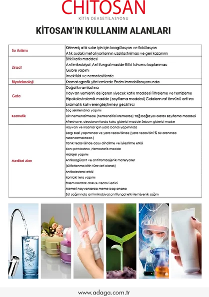 Kitosan (CHİTOSAN) %1 Çözünmüş Sıvı Form -  1 Litre - 7