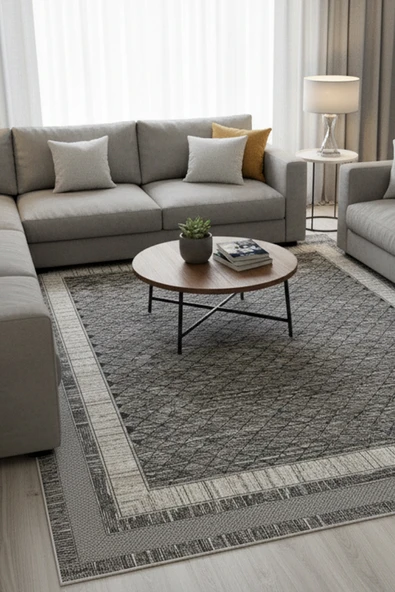 Kilim Savan Çift Taraflı Modern Yıkanabilir 1.Kalite 2x3 Metre Çizgili - 2