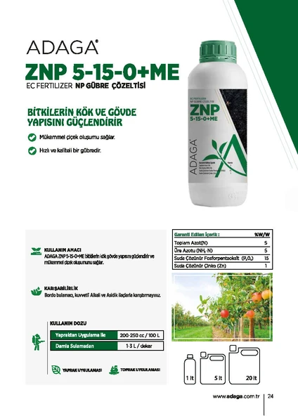 ADAGA ZNP 5-15-0+ME - 1 Litre - 2