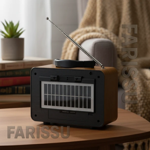 Everton RT-720 Güneş Enerjili (Solar) Nostaljik Bluetooth Radyo | FM/AM/SW, USB/TF Müzik Çalar - 2