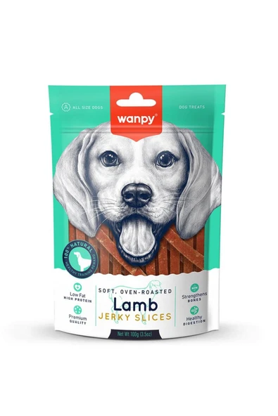 Wanpy Yumuşak Kuzu Eti Dilimleri Köpek Ödül Maması 100gr