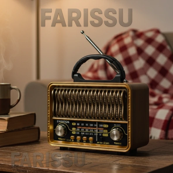 Everton RT-751 Nostaljik Tasarımlı Bluetooth/Solar/USB/TF Kart Destekli AM/FM/SW - 2