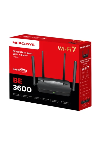 Mercusys MR25BE BE3600 Dual Band Wi-Fi 7 Router - 3