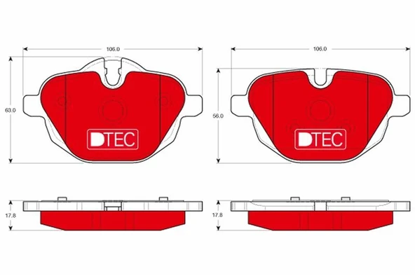 FREN BALATASI ARKA BMW G30 G31 G38 G32 G11 G12 G01 G08 G02 G05 G06 F10 F11 F18 F25 F26 E89  34218847062 ürün görseli