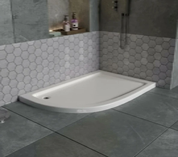 Sırduş 100x90x6 Asimetrik Sol Flat Duş Teknesi ürün görseli
