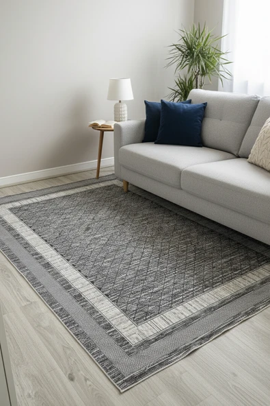 Kilim Savan Çift Taraflı Modern Yıkanabilir 1.Kalite 2x3 Metre Çizgili