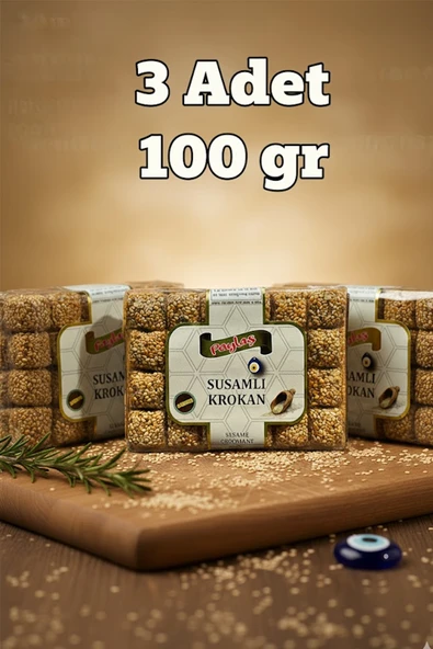 Paylaş Susamlı Krokan 100 gr x 3 Adet ürün görseli