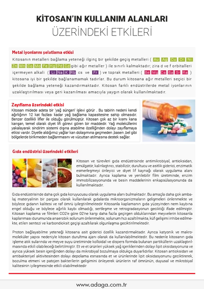 Kitosan (CHİTOSAN) %80-85 Deaselitasyon Toz Form - 1 Kg - 8
