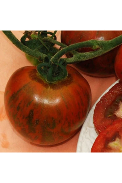 Muka Botanik 20 Adet Black Zebra Domates Tohumu ürün görseli