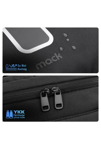 Mack MCE-1205 Explor Eco 34L El Bagajı Seyahat Sırt Çantası, 17.3 inç Laptop Sırt Çantası, Kabin Boy Sırt - 4