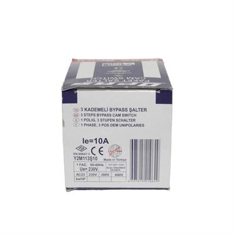 Opaş 1x10A 3 Kademeli Bypass Pako Şalteri - Resim 4