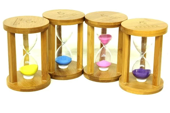 Kum Saati Ahşap 5 Dk Dekoratif Hediyelik ürün görseli 1