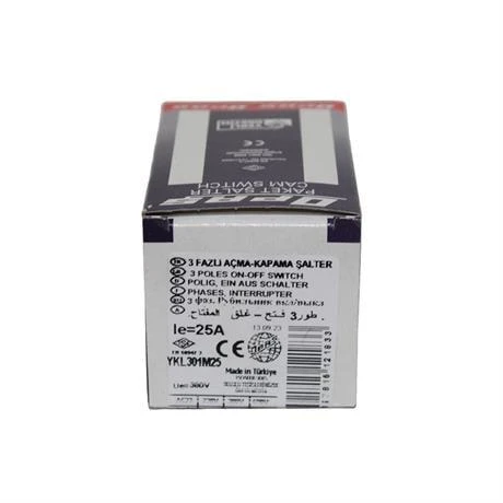 Opaş 3x25a 0-1 Aç-Kapa Mini Tip Kilitli Pako Şalter - Resim 4