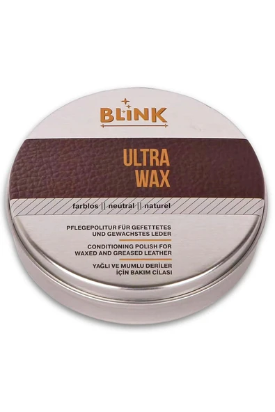Blink Ultra Wax Yağlı ve Mumlu Deriler İçin 125 ML Bakım Cilası