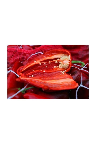 Muka Botanik Hafif Acı Adana Karaisalı Salçalık Biber Tohumu 50 Adet Tohum Adana Biberi - Resim 2