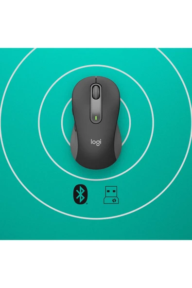 logitech Signature M650 For Business Ofis Sağ-el Rf Kablosuz Bluetooth 4000 Dpı - Siyah 910-006274 - 2