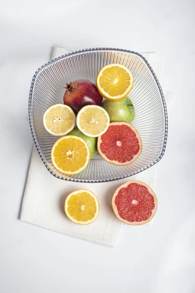 Akrilik Barok Şeffaf Büyük Kare Meyve & Salata Kasesi & Karıştırma Kabı / 3,3 Lt (CAM DEĞİLDİR) - 5