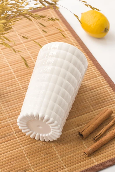 Allegra Beyaz Bardak - 750 ml Tekli Akrilik Malzeme - Cam Değildir Kırılmaya Dayanıklı - 3