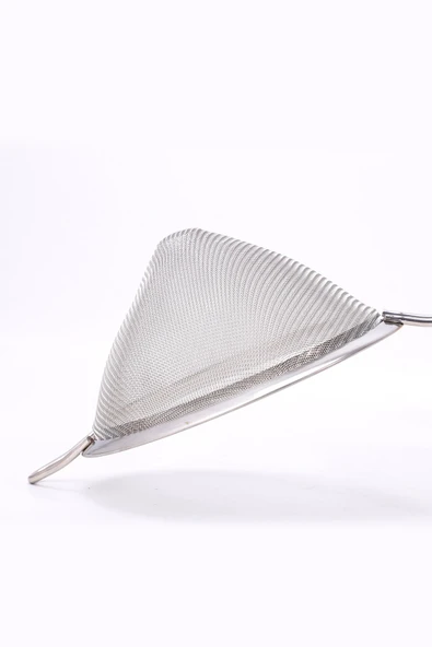 Paslanmaz Çelik Saplı Konik Süzgeç 14 cm - Resim 3