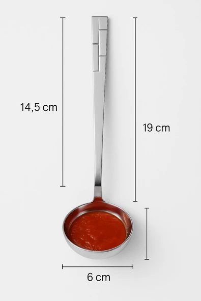 Paslanmaz Çelik Sos Servis Maşası 20 cm - Resim 3