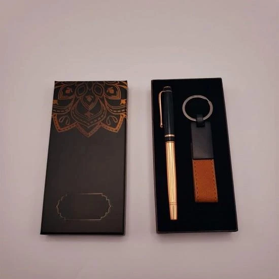 Deri Anahtarlık Bakır Roller Kalem Seti Dekoratif Hediyelik ürün görseli