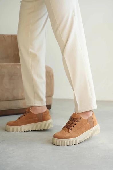 KB-X516 Kuback Taba Süet Günlük Erkek Ayakkabı - Resim 4