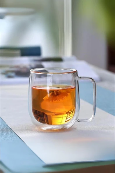 Cam Çift Cidarlı Bardak 350 ml - 2