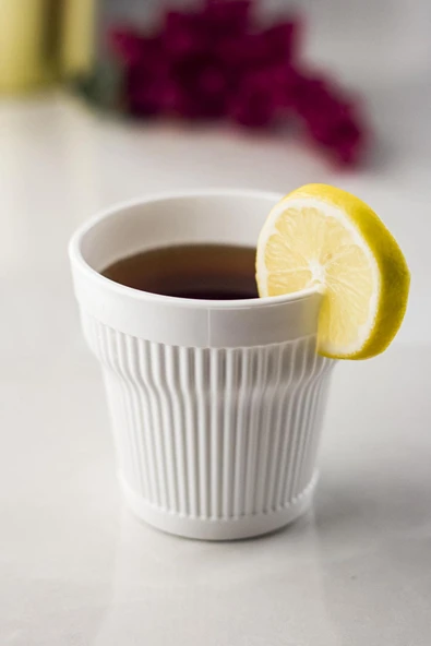 Akrilik Beyaz Tekli Kısa Bardak & Su Meşrubat Kahve Yanı Bardağı 300 ml ( Cam Değildir ) - Resim 4