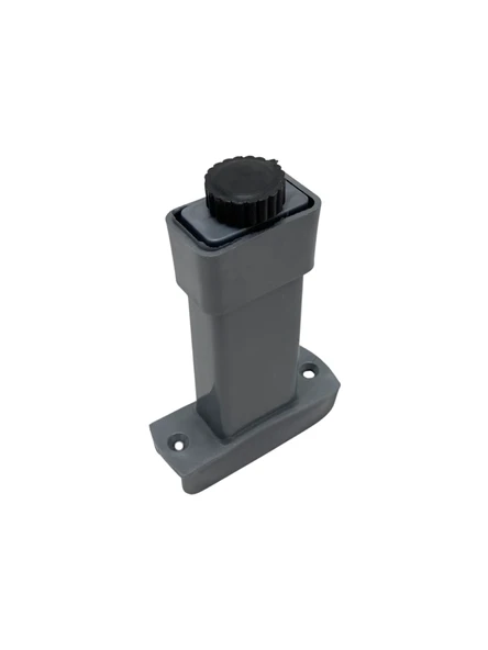 U Geçme Gri Plastik Ayarlı Ayak Mobilya Masa ve Dolap Ayağı(GRİ)(6CM - 10CM) Gri 6cm 6cm - 1 ADET - Resim 3