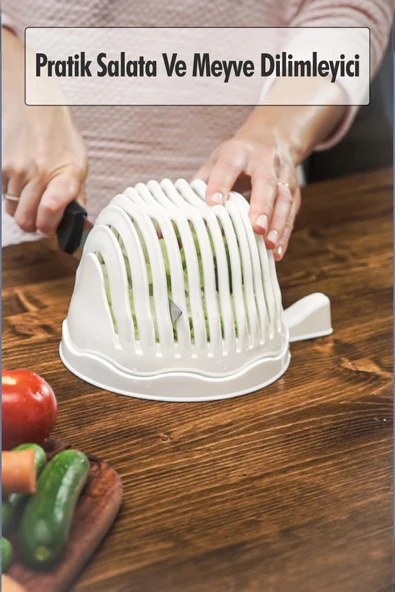 Pratik Salata Ve Meyve Dilimleyici & Pratik Süzgeç ürün görseli