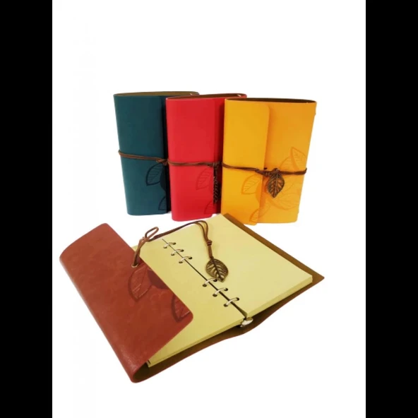 Yaprak Desenli Hatıra Defteri Dekoratif Hediyelik ürün görseli 1