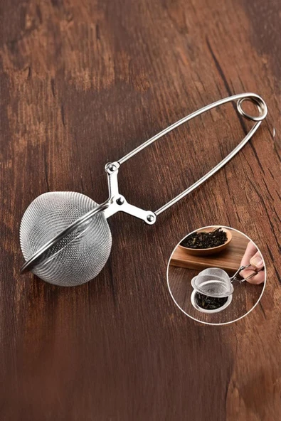 Paslanmaz Çelik Bitki Çayı Süzgeci 6,5 cm Demlik Poşet Çay Filtre Aparatı - 2